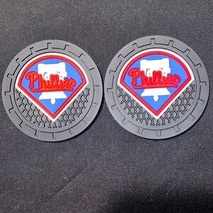 Philadelphia Phillies Baseball MLB ⚾️ 2 Cup Holders w/Logo & Name